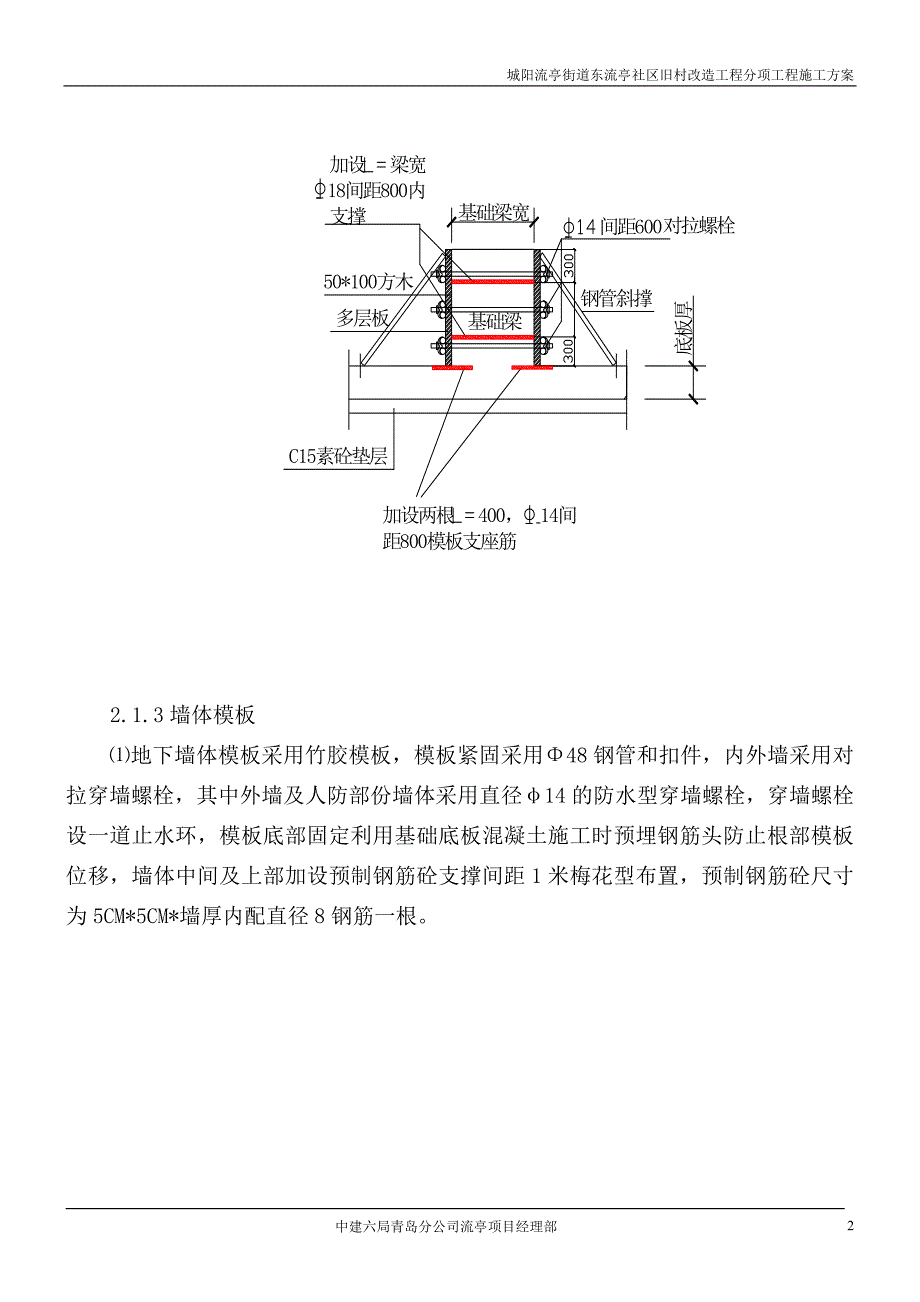 盐城城南新区医院模板施工_第2页