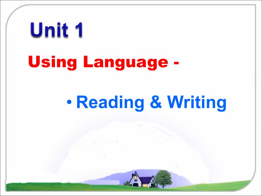 人教版book5 unit1 Using language教学课件_第1页