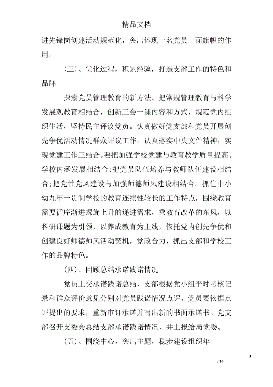 2017党支部下半年工作计划精选 _第3页