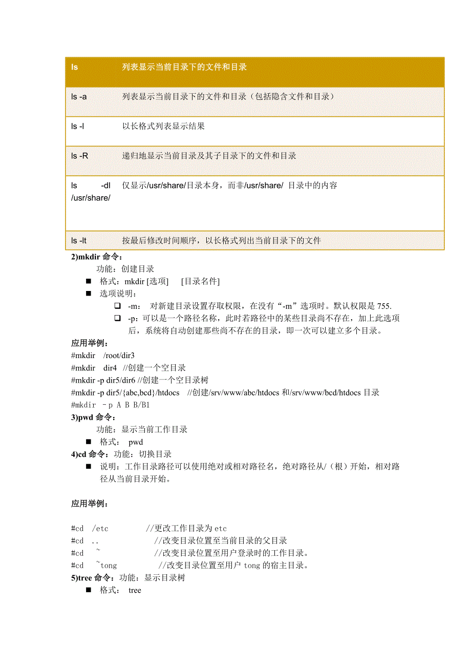 实验四：常用的目录和文件操作命令_第2页