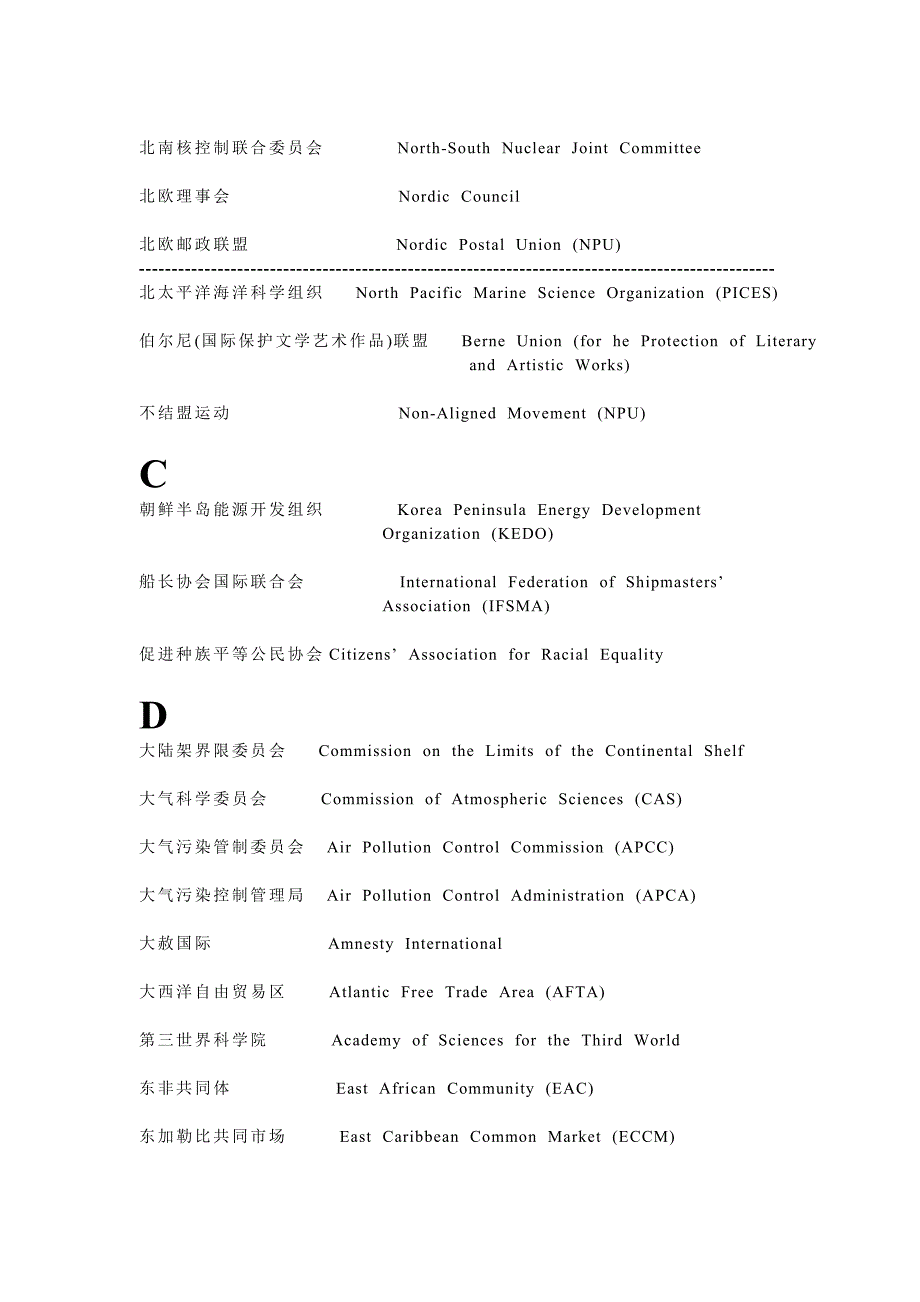 国际与区域组织英文缩略语_第2页