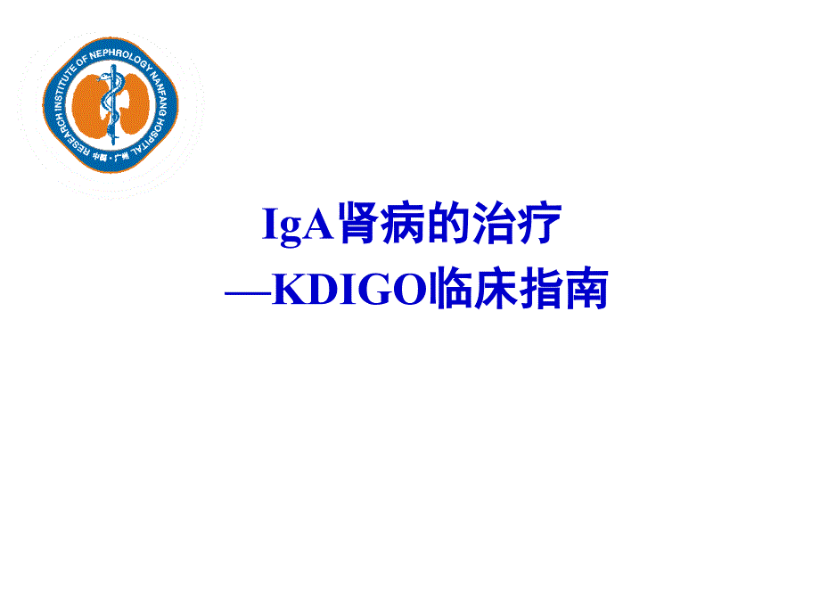KDIGO临床指南IgA肾病的治疗_第1页