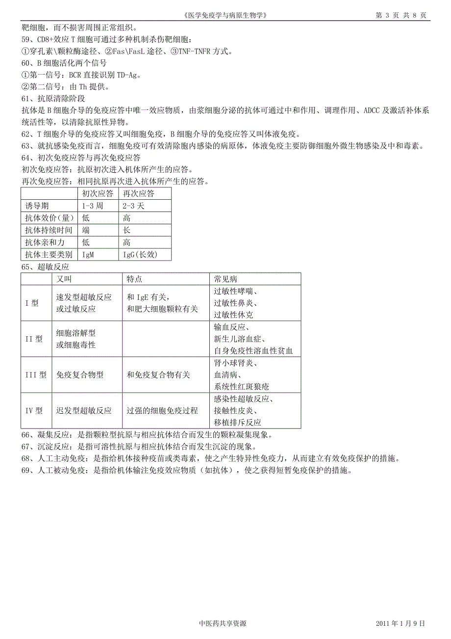 医学免疫学与病原生物学复习参考资料_第3页