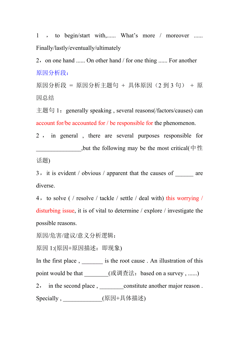 英语六级作文总结_第2页