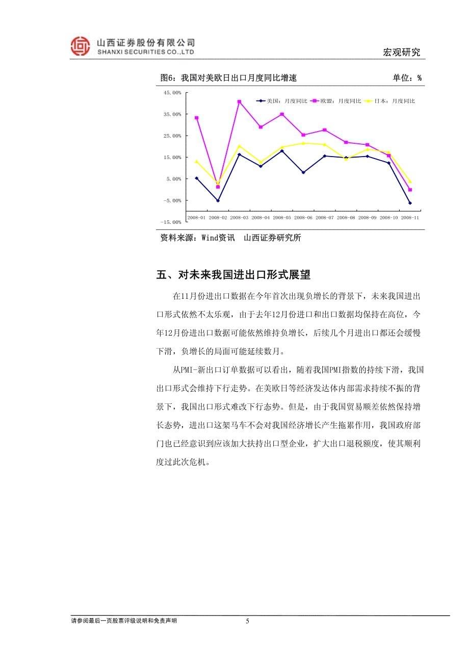 我国进出口形式急转直下——11月进出口数据点评_第5页