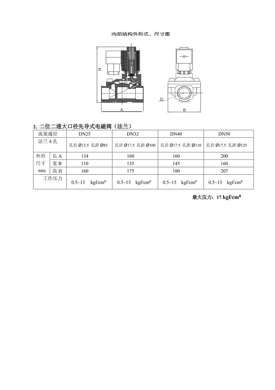 电磁阀选型原理作用说明书_第5页