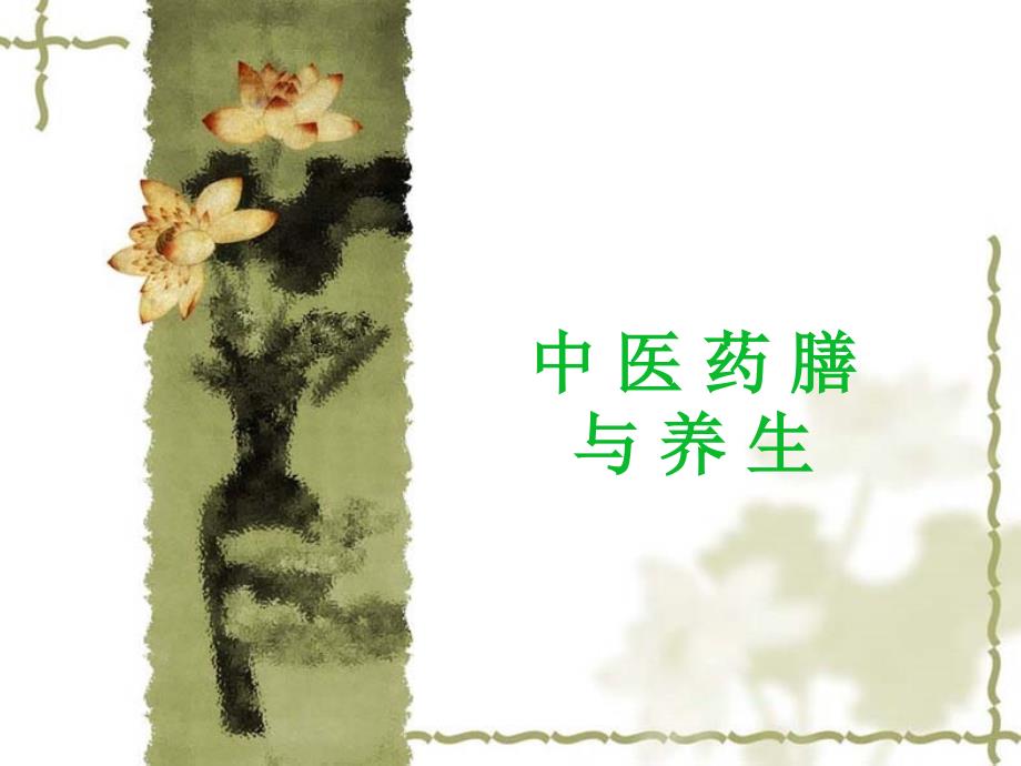 中医药膳与养生_第1页