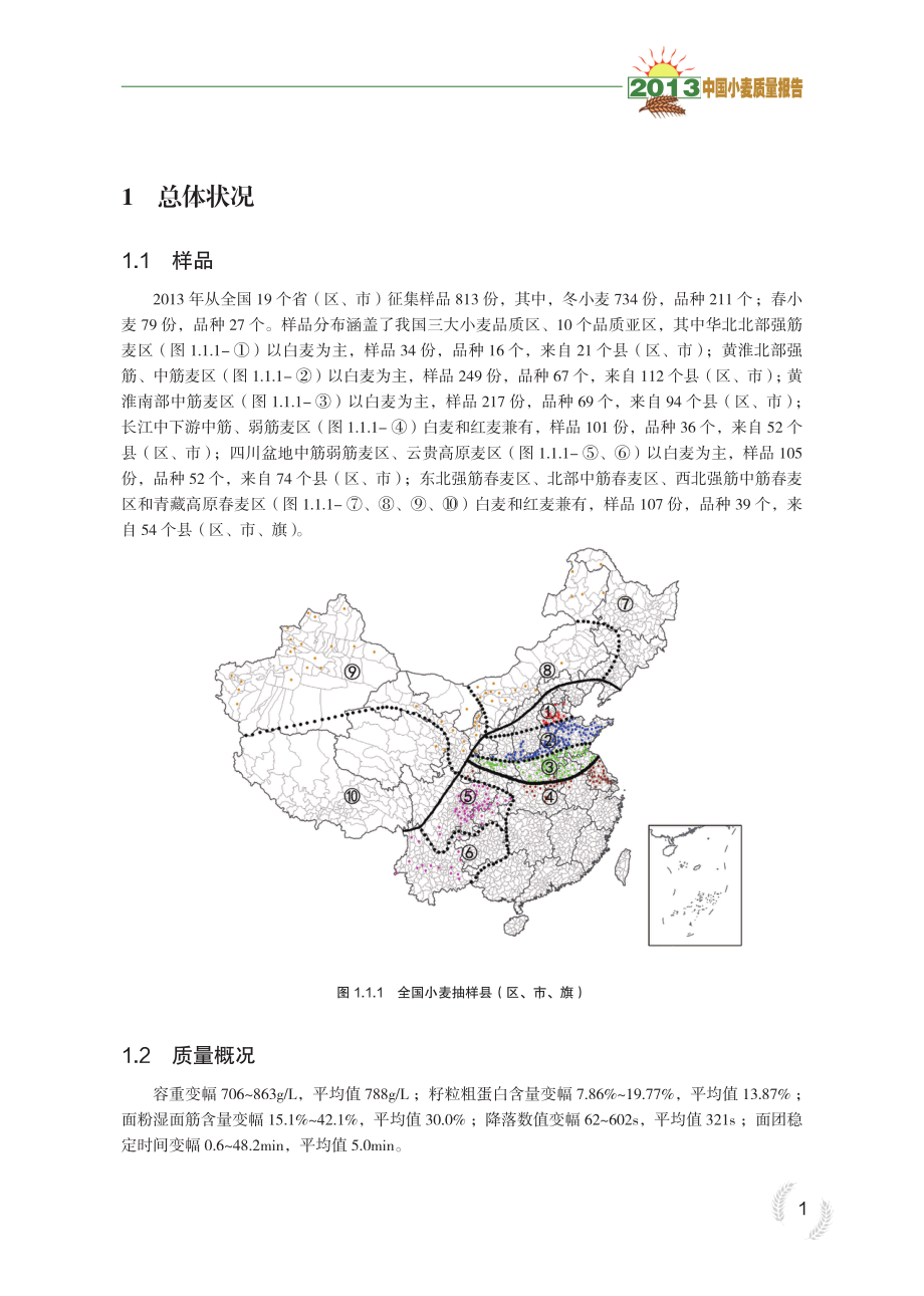 2013年中国小麦质量报告_第1页