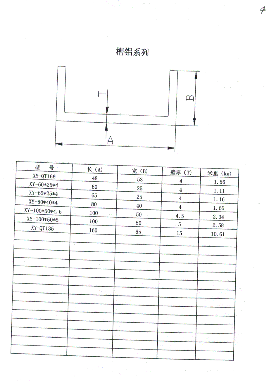 星形管铝材资料_第4页