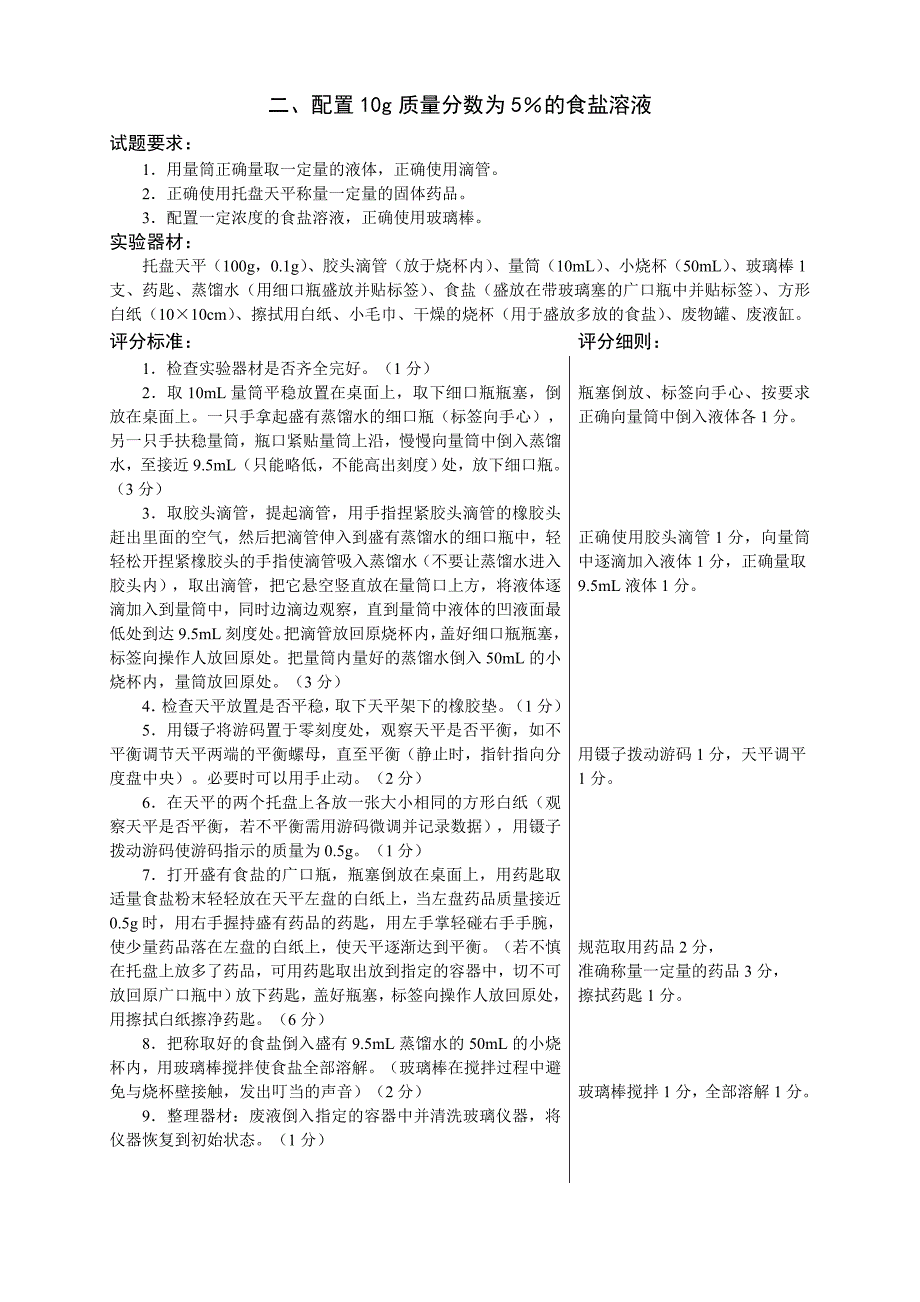 2014实验操作考试试题_第2页