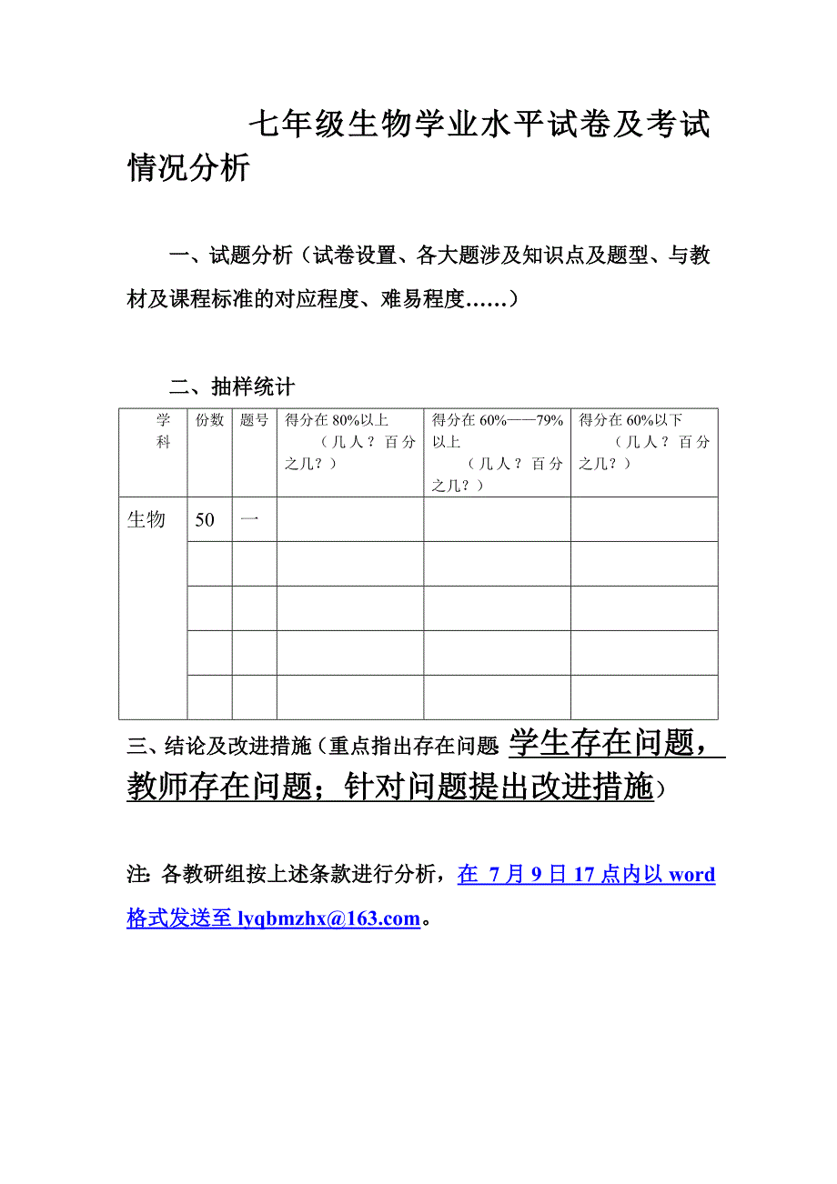 年级 试卷及考试情况分析_第1页