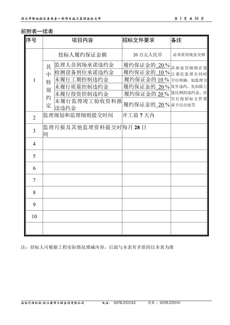 招标文件 - 丽水市体育中心主体育场工程_第4页