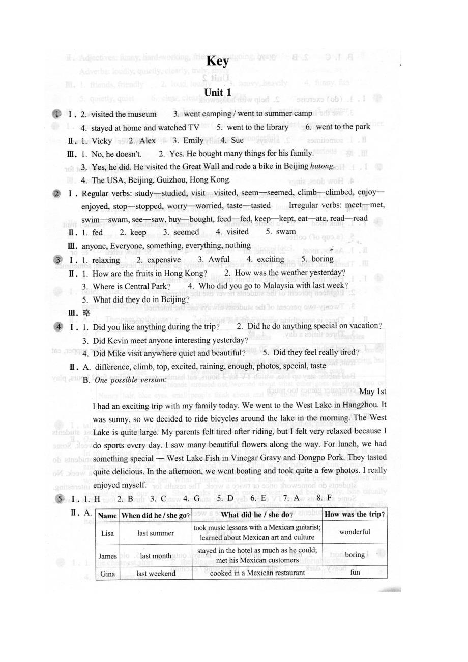 八年级上册英语作业本答案_第1页