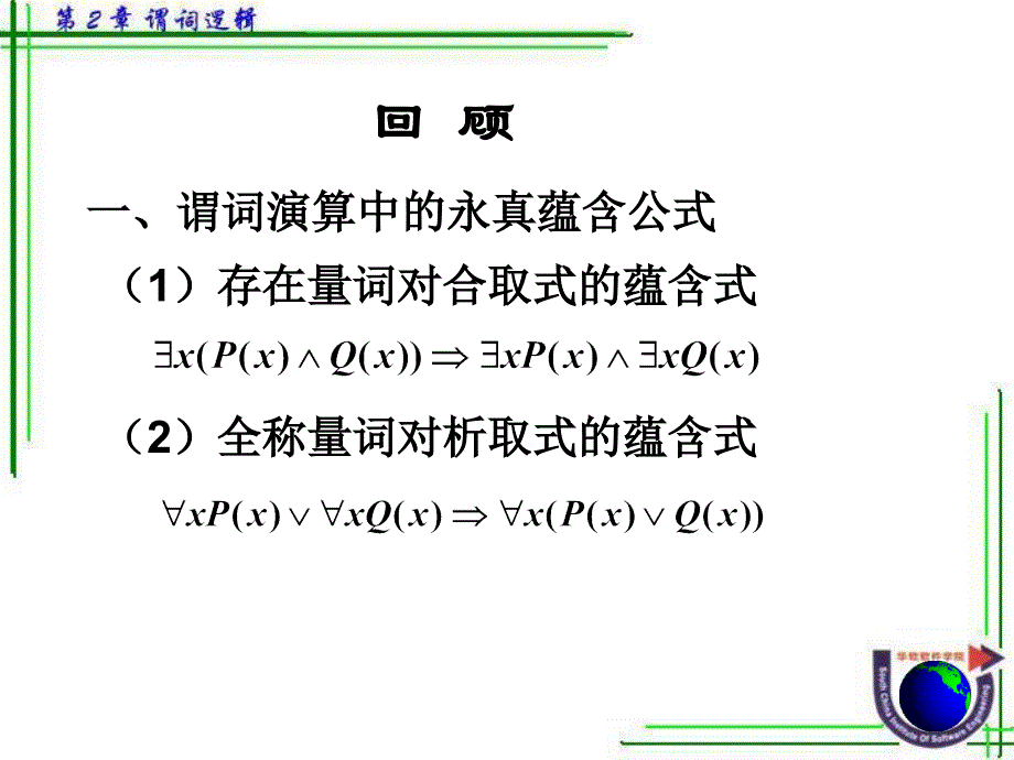 谓词演算的等价式和蕴含式_第2页