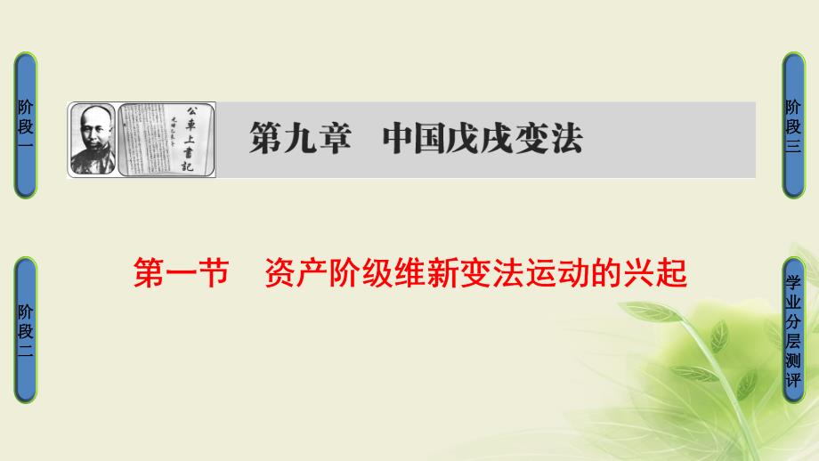 2017_2018学年高中历史第九章中国戊戌变法1资产阶级维新变法运动的兴起课件北师大版选修1201708140177_第1页