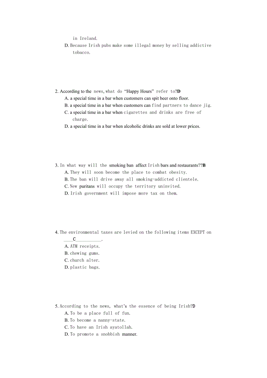 高级新闻英语视听说(1) -answer_第4页