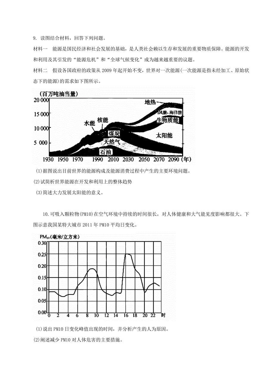 高考地理 黄金易错点专题汇编 专题18 环境保护_第5页