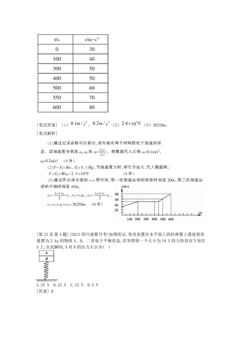 高考物理二轮复习 历年易错题集锦 力学4_第3页