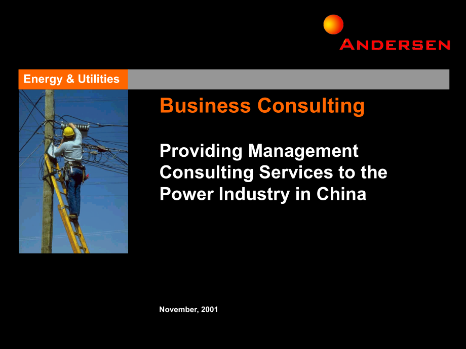 【管理精品】安达信中国电力行业分析 65页_第1页