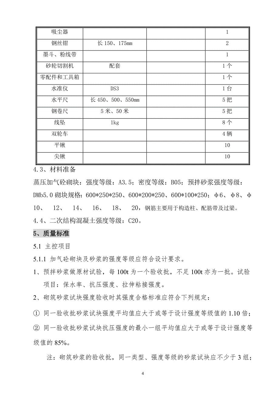 轻质砼填充块施工方案_第4页