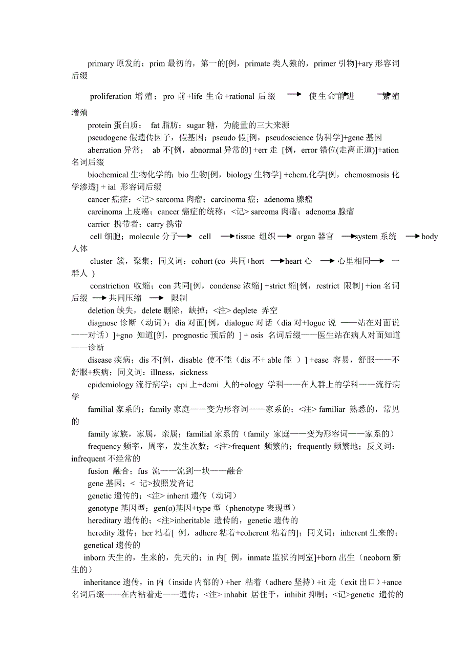 遗传学名词英语_第3页