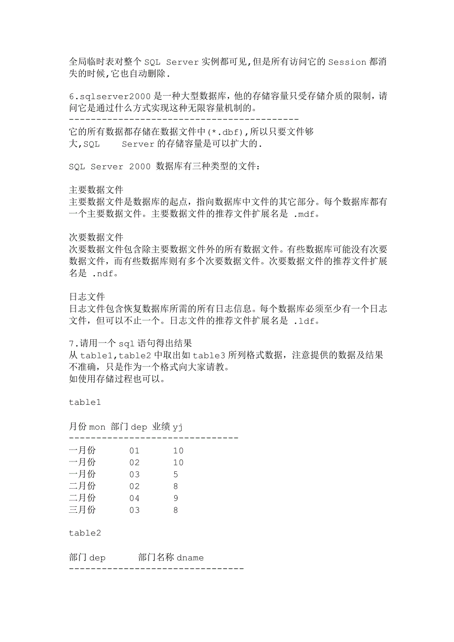 sql面试题集汇总_第3页