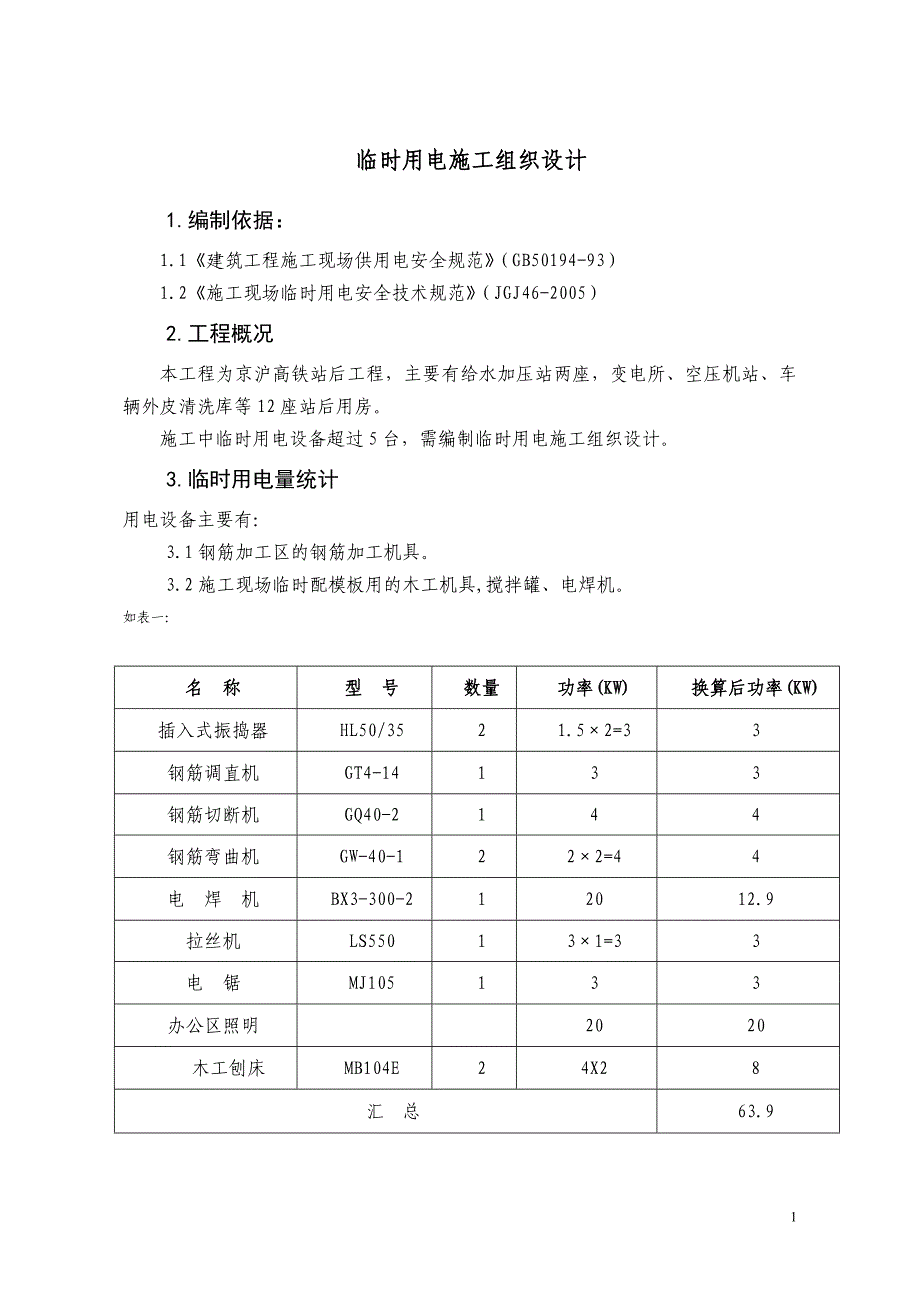 临时用电施工组织设计终结版_第1页