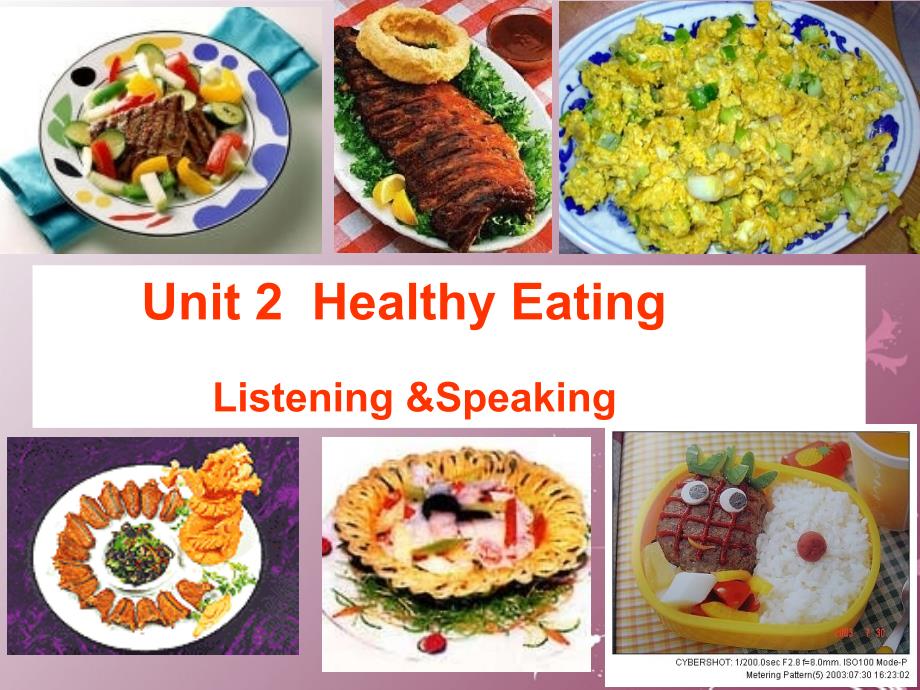 高中英语 unit2 healthy eating listening and speaking课件 新人教版必修3_第1页