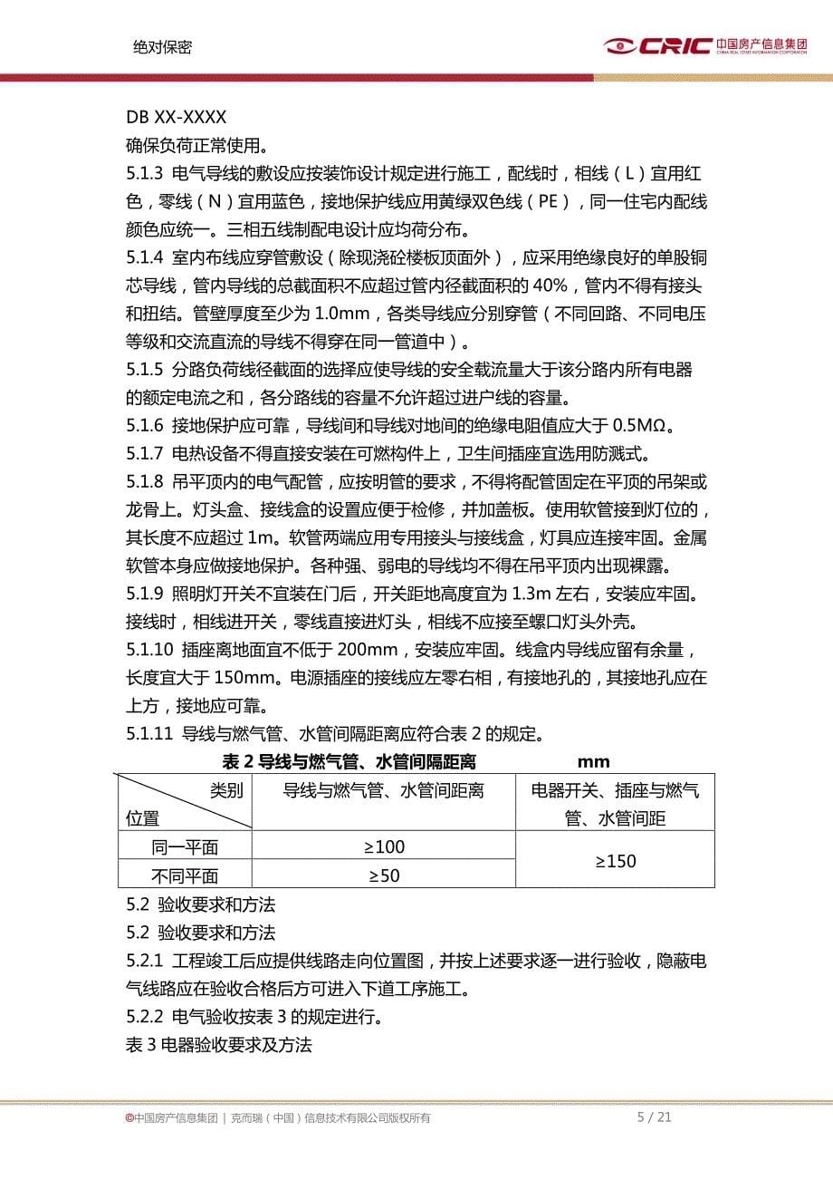 上海市住宅装饰装修验收标准_第5页