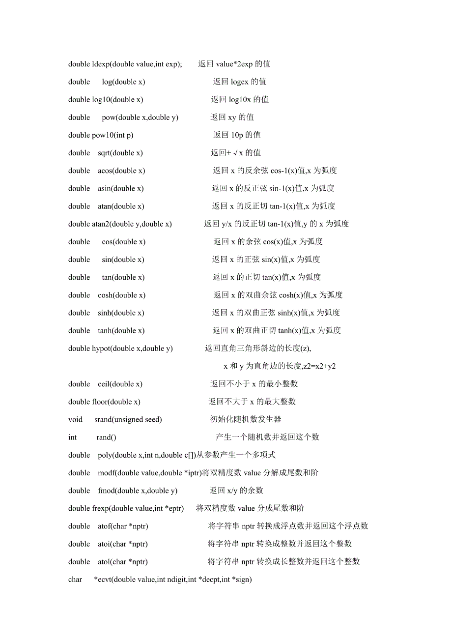 c函数库手册_第2页