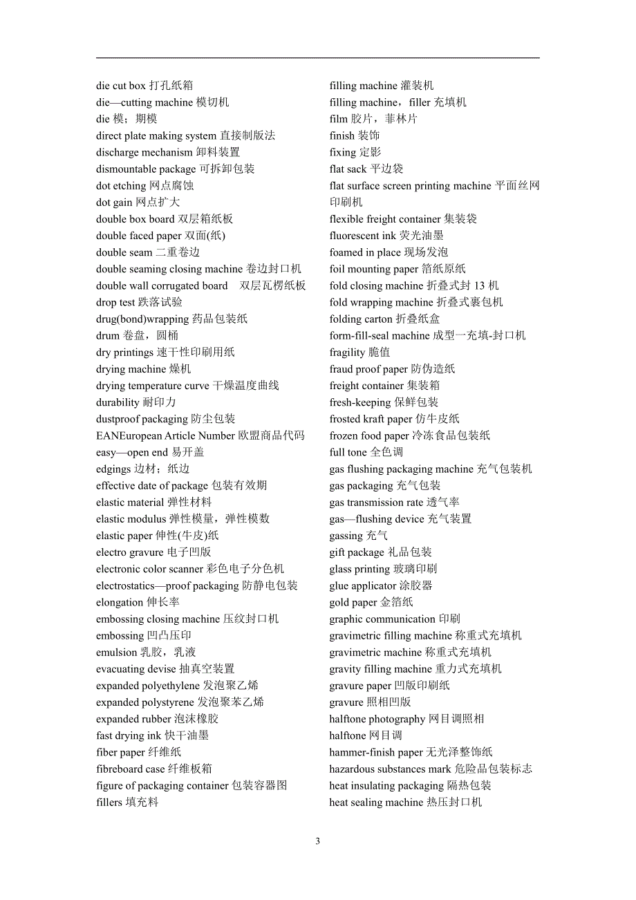 包装工程导论(双语)_单词表_第3页