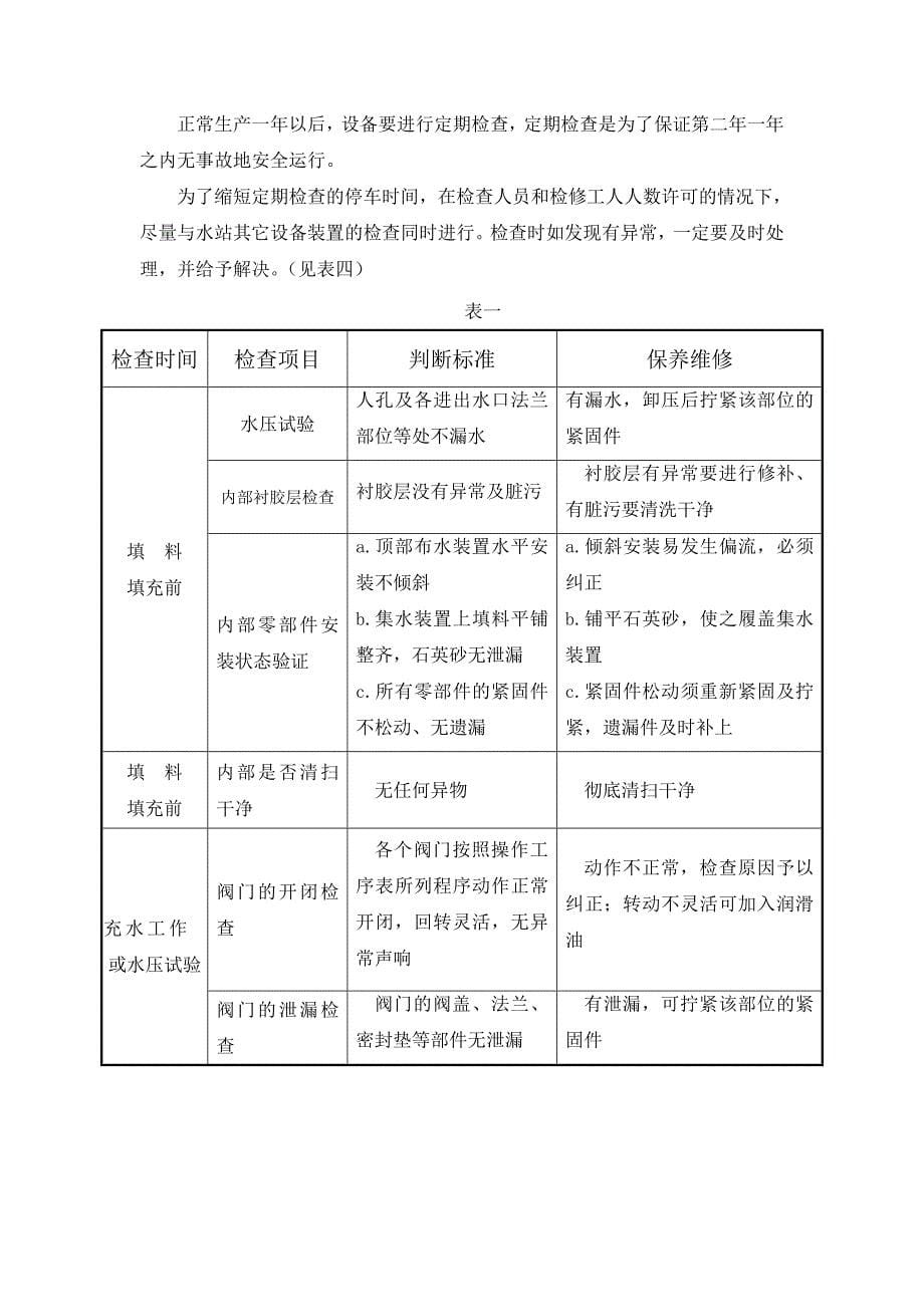 石英砂过滤器操作维护手册_第5页