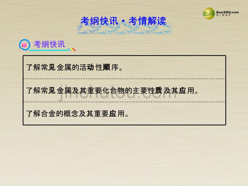 （考前100天）高考化学二轮复习 专题五 金属及其化合物考点清单课件 _第2页