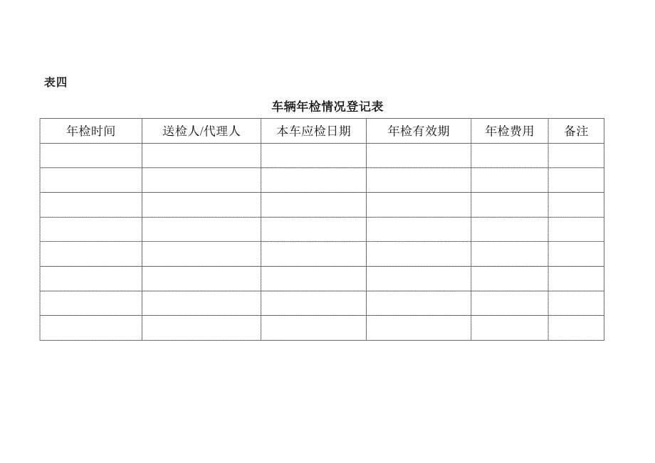 车辆基本情况登记表(很全的)_第5页