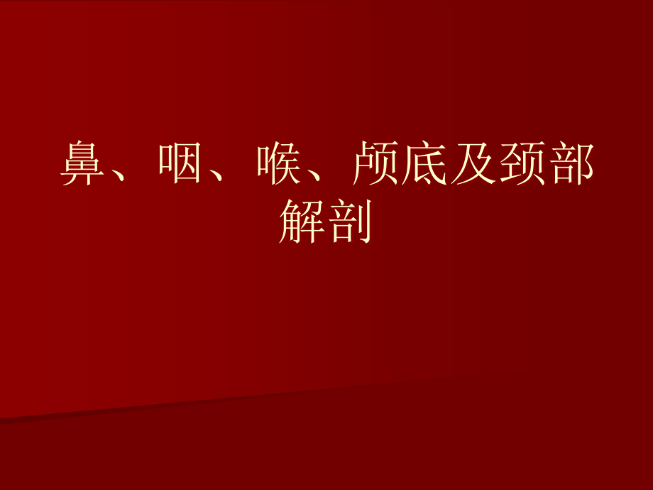 鼻、咽、喉、颅底_第1页