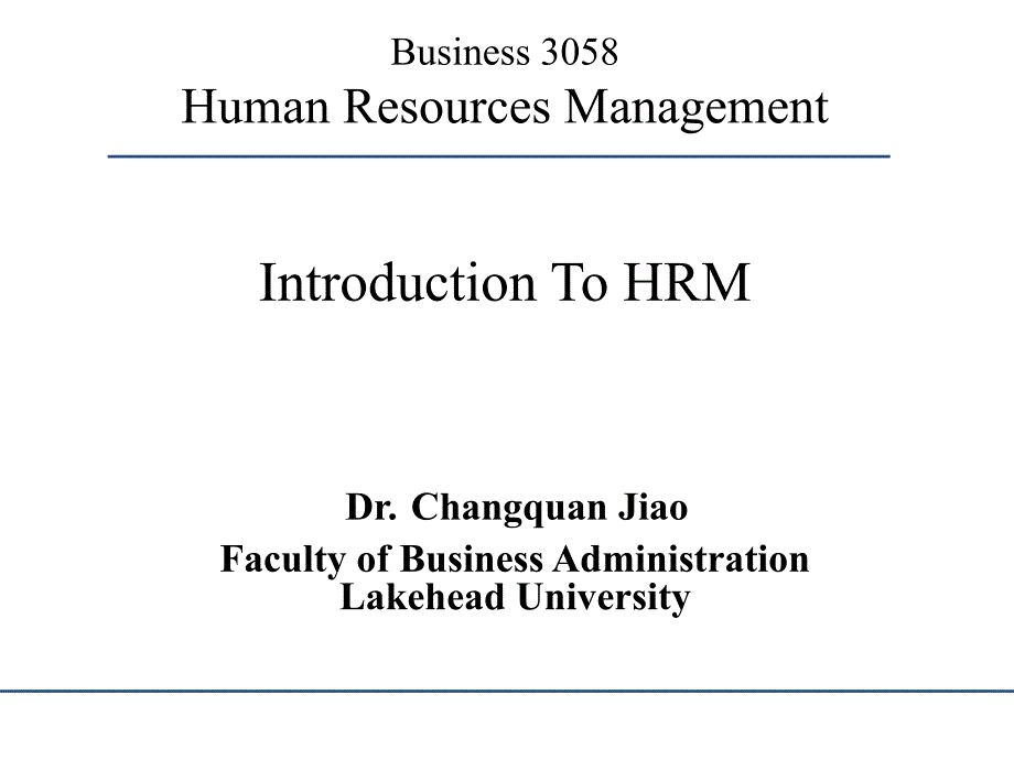 人力资源管理 介绍 英文 introduction of human resources management_第1页