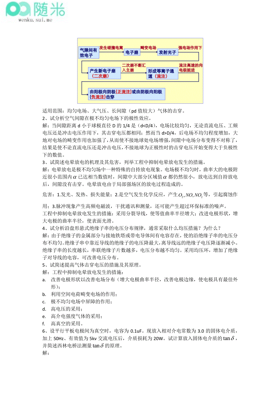 《高电压绝缘》2013-2014学年考试试卷_第2页