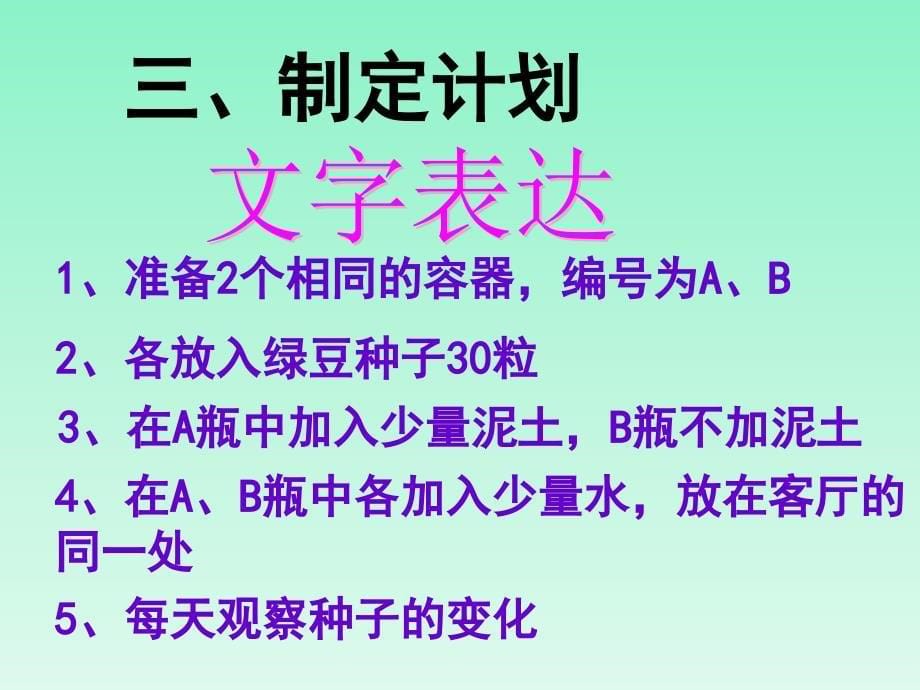 《探究种子萌发的环境条件》参考课件_第5页