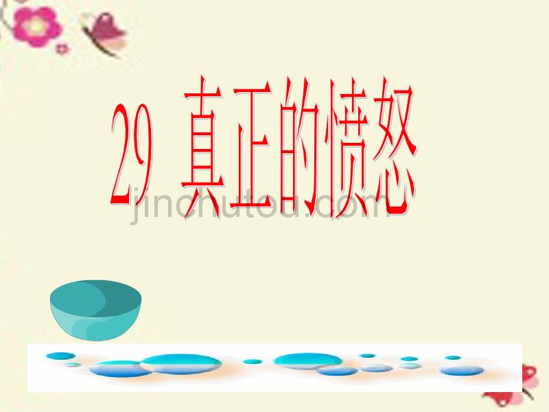 四年级语文下册 第6单元 29《真正的愤怒》课件4 沪教版_第1页