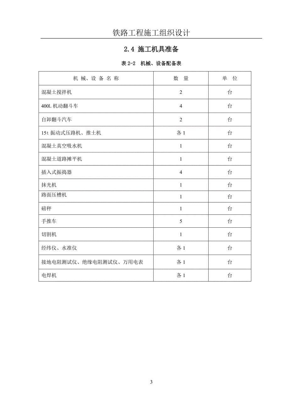 某市开发道路路基施工组织设计课程设计_第5页