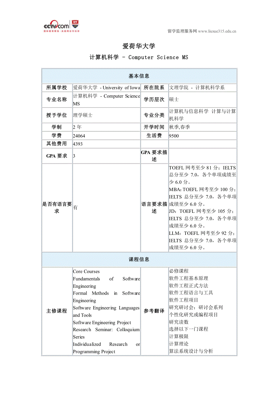 爱荷华大学计算机科学专业申请_第1页