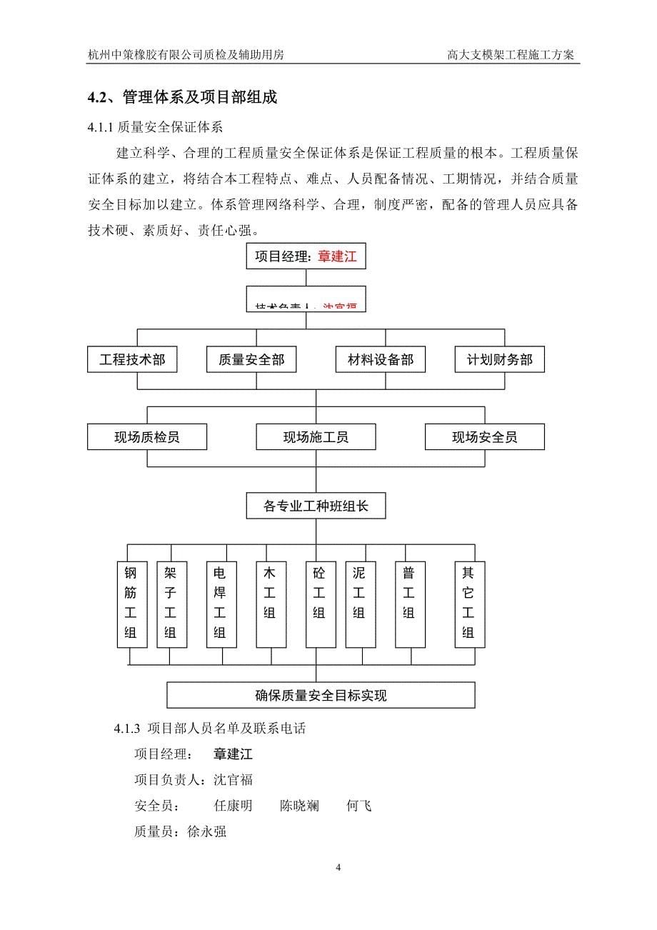 杭州中策橡胶有限公司质检及辅助用房高大支模架工程施工方案_第5页