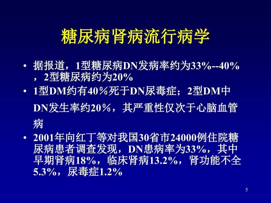 糖尿病肾病的诊断与治疗_第5页