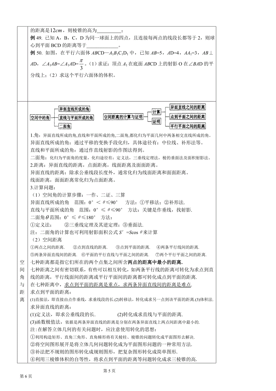 数学基础知识与典型例题-几何体2_第3页