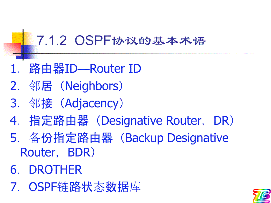 网络技术基础 第7章 ospf动态路由协议原理与配置_第4页