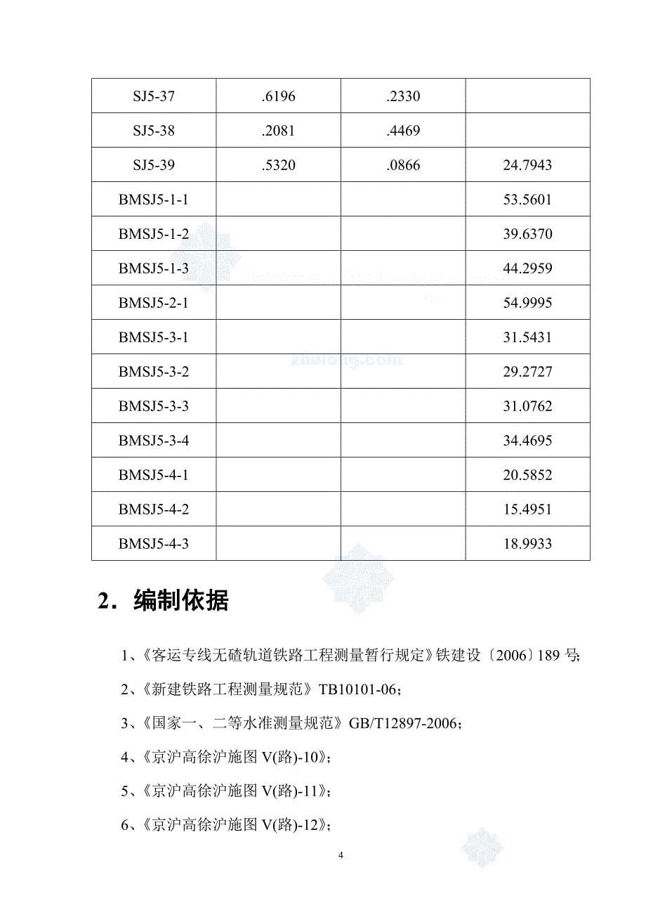 京沪高速铁路路基工程施工测量方案_第5页