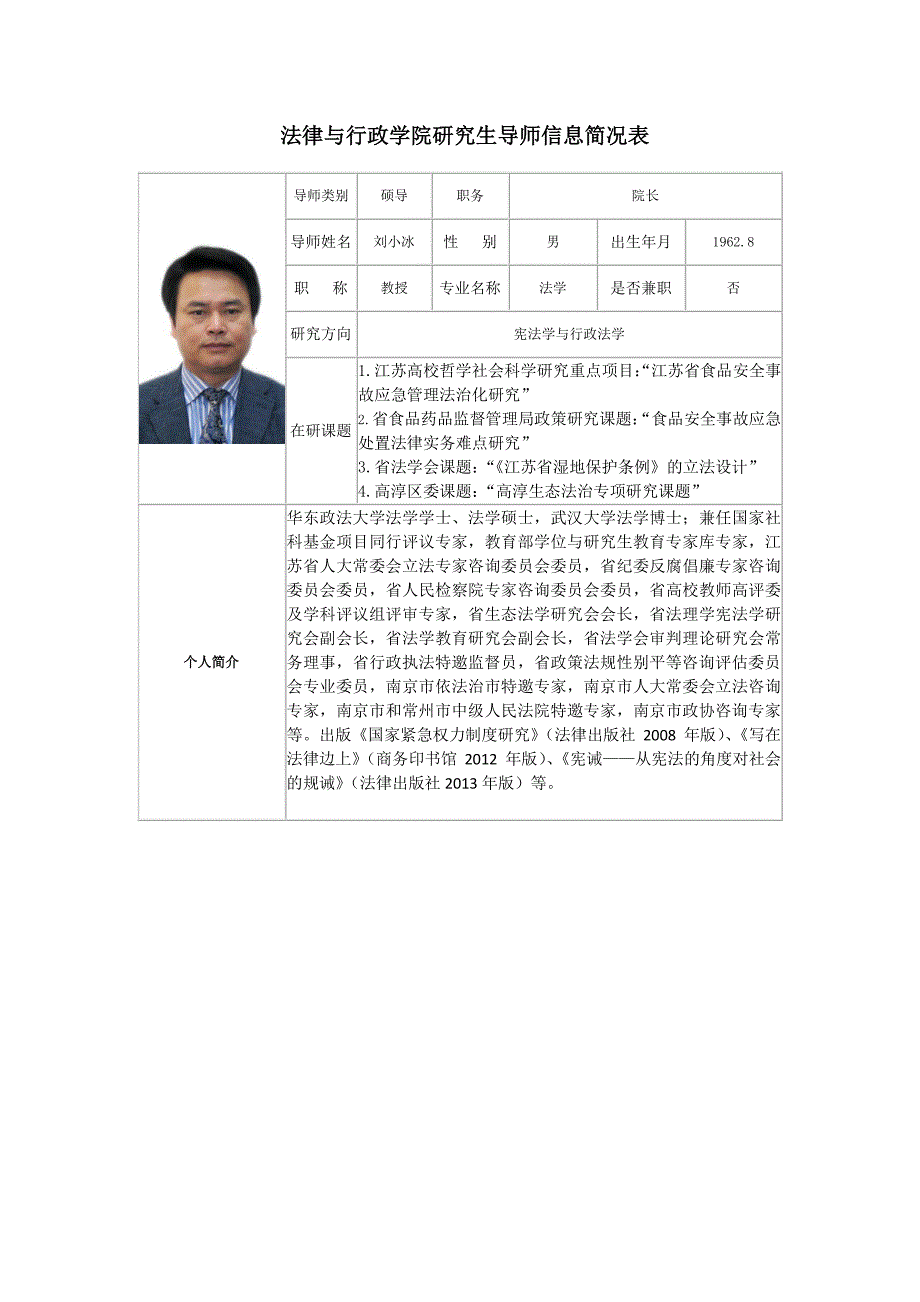 法律与行政学院研究生导师信息简况表_第1页