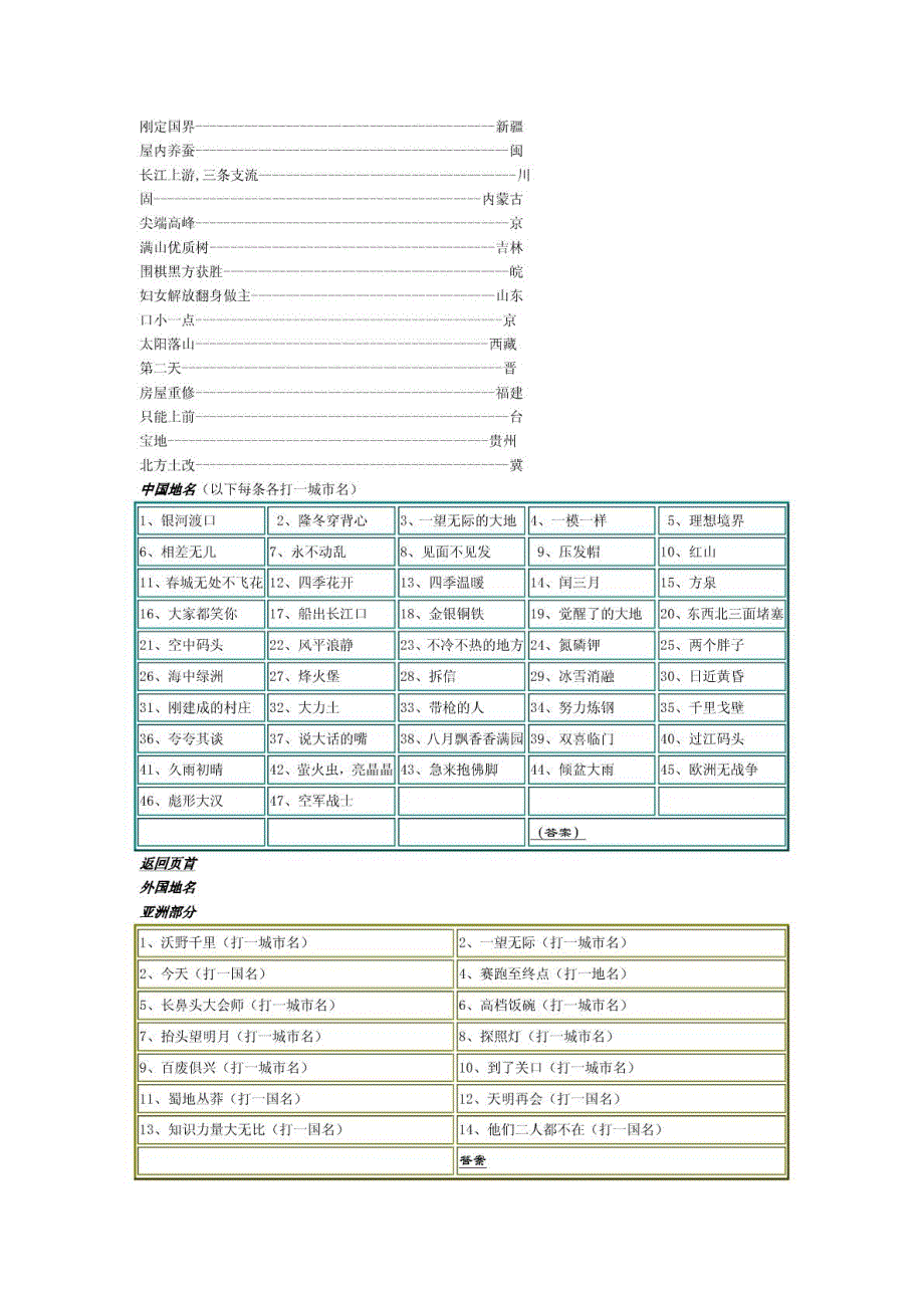 地理材料-地理谜语大全_第3页