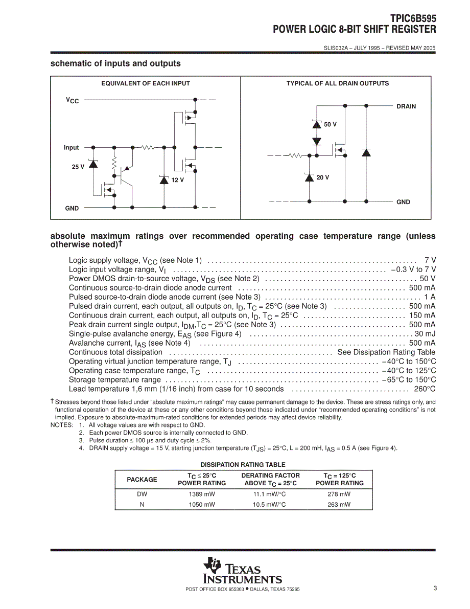 移位寄存器-功率-ti-tpic6b595_第3页