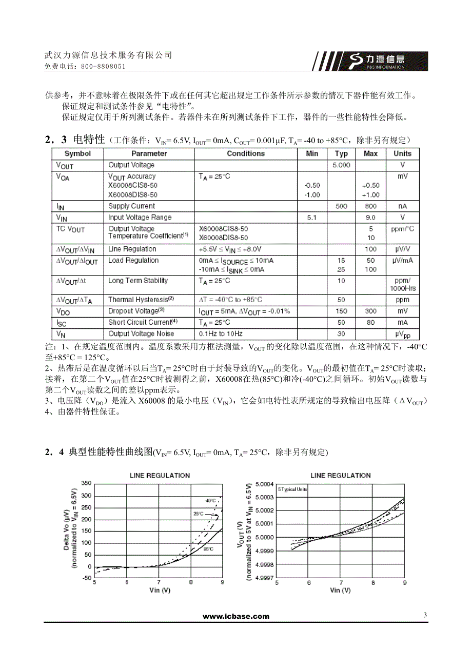 电压基准x60008-50中文资料_第3页